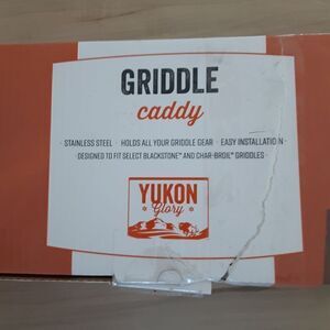 Yukon Glory Griddle Caddy, Stainless Steel, new in original box